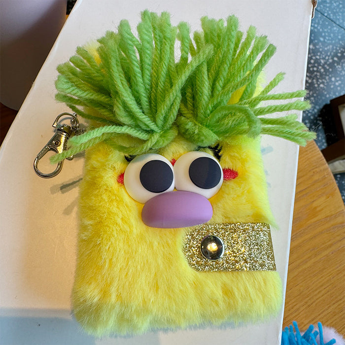 Wholesale Hand Account Book Cute Journal Book High Color Value Girl' s Heart Plush Hand Account Book Notebook