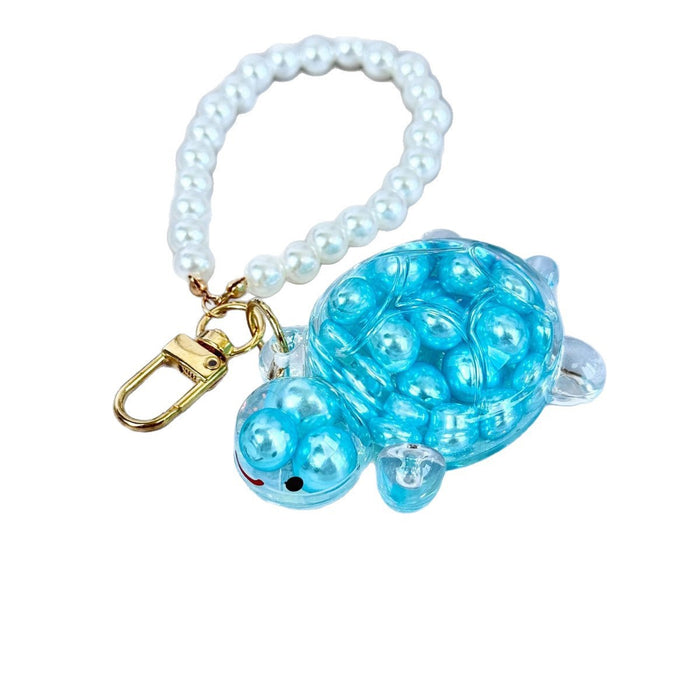 Wholesale Oil-filled quicksand turtle keychain