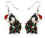 Wholesale Acrylic Christmas Cartoon Christmas Tree Earrings JDC-ES-Qiany008