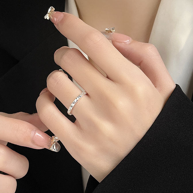 Wholesale Ice Ice Ring for Women  Ring Opening Couple's Ring Gift