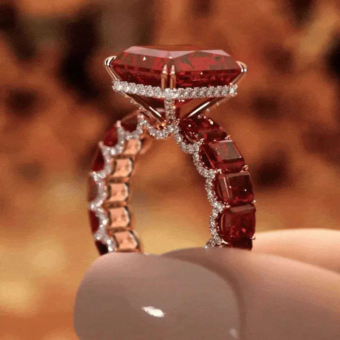 Wholesale Fully diamond rose gold opening ring