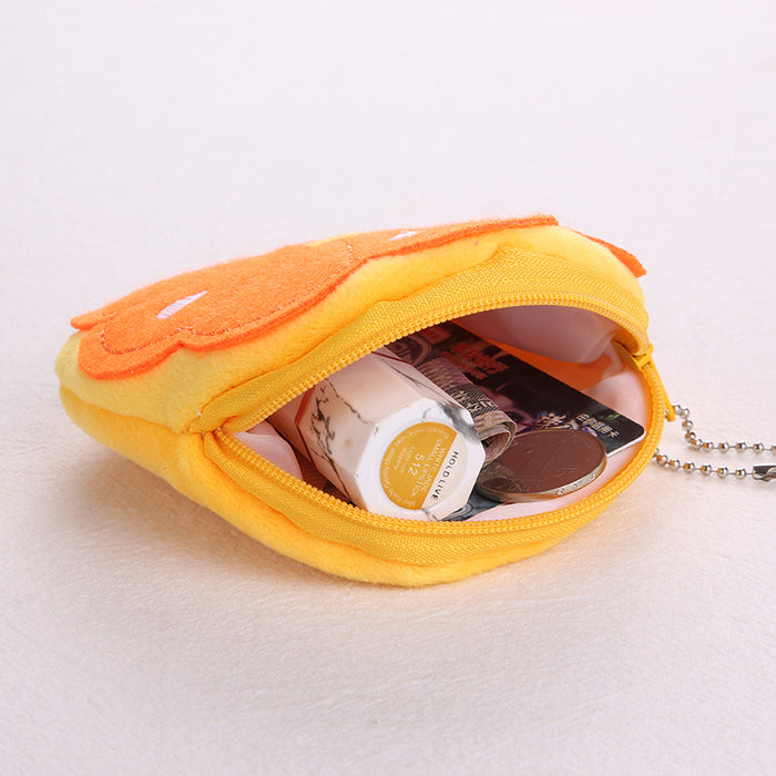 Wholesale Orange Pineapple Fruit Cute Cartoon Plush Coin Purse JDC-WT-SM007