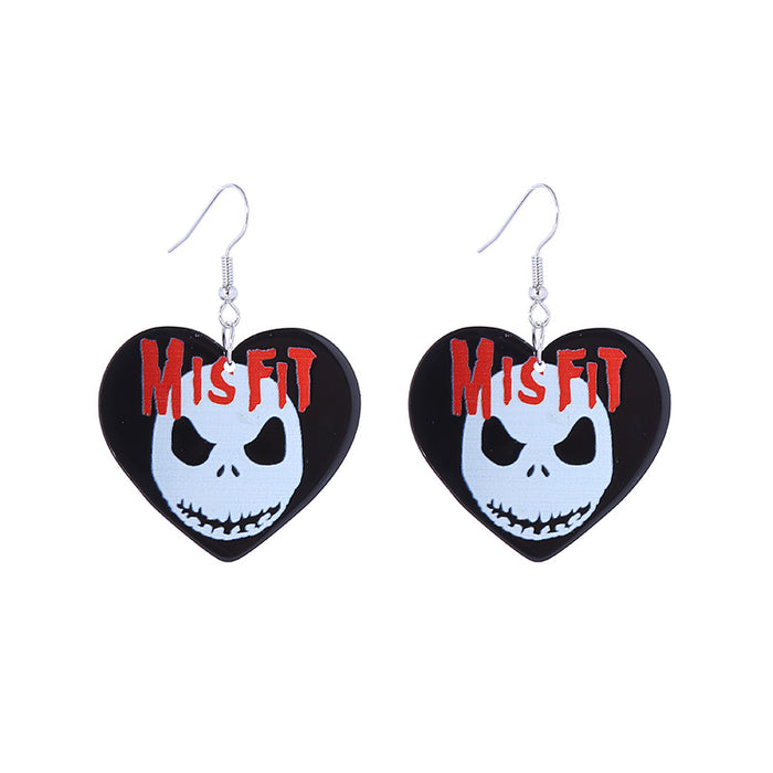 Wholesale  Series Horror Bloodstain Acrylic Earrings Claw  Earrings