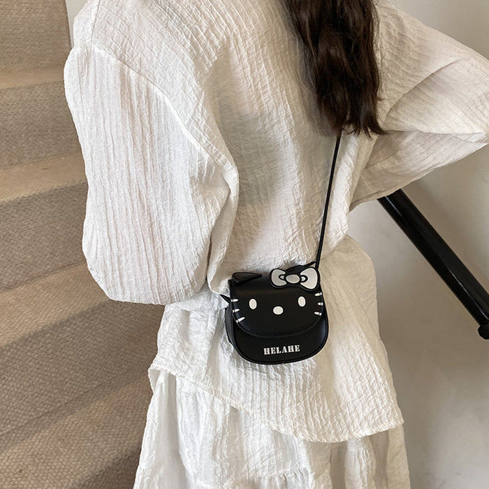 Wholesale Children's bag cartoon cute cat baby coin purse stylish parent-child crossbody bag headphones