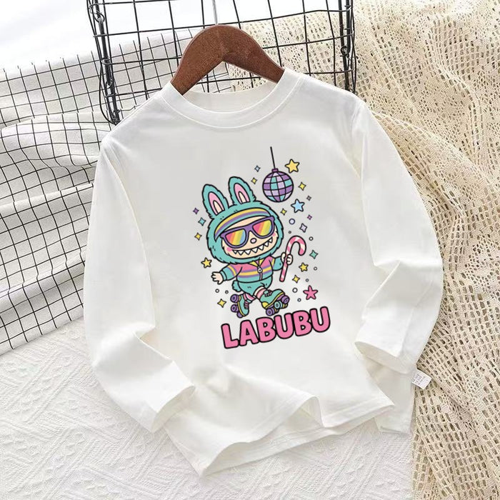 Wholesale Children' s clothing children' s round neck long sleeve autumn clothing cartoon graffiti print boy long sleeve pullover top
