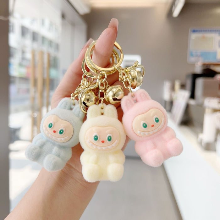 Wholesale Flocking Labo cloth little sheep keychain pendant doll bag pendant creative exquisite small gift