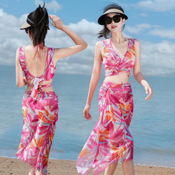 Wholesale New swimsuit, swimsuit, split bikini three piece set