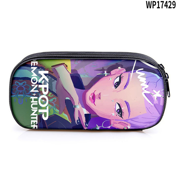 Wholesale K-POP Printed pencil case,  primary and secondary school stationery bag