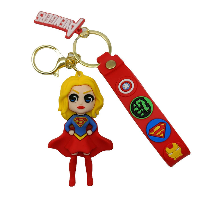 Wholesale Superhero Ugly Harley Quinn Key Chain Student Couple Doll Key Pendant Bag Pendant Key Chain JDC-KC-YYi016