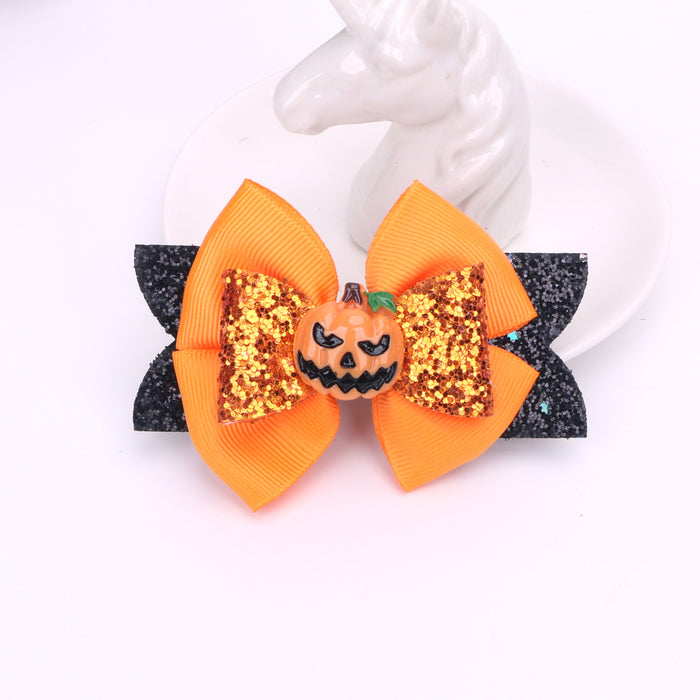 Wholesale Children Halloween Bow Hair Clip JDC-HC-Bais007