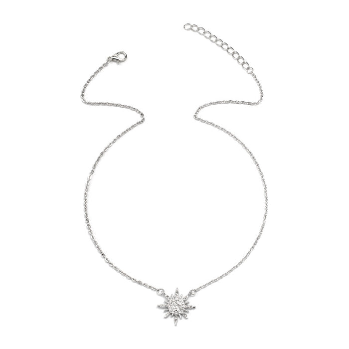 Wholesale Necklace Glow Pendant Sun Short Necklace Collar Sweater Chain