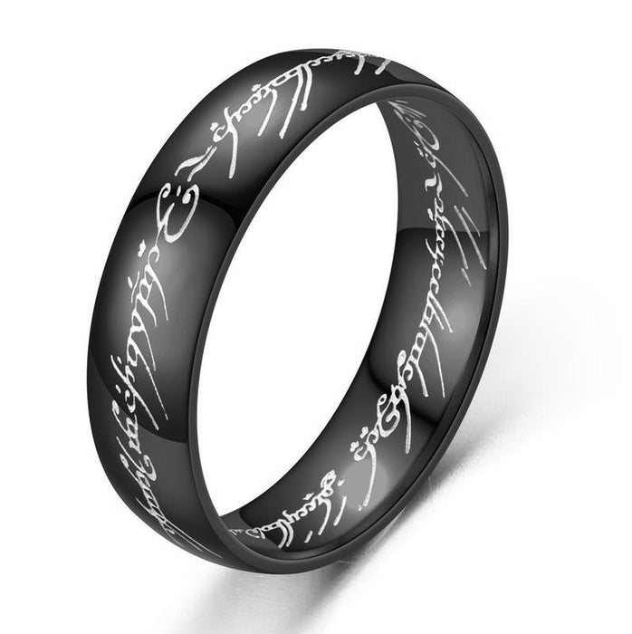 Wholesale Stainless Steel Devil Engraving Ring JDC-RS-TianY007