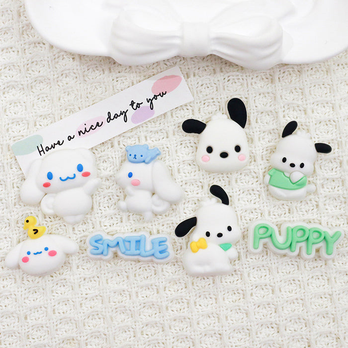 Wholesale 10pcs Cartoon Slippers Accessories Phone Case PIAD Set Hairpin Decorative PVC Soft Adhesive Patch