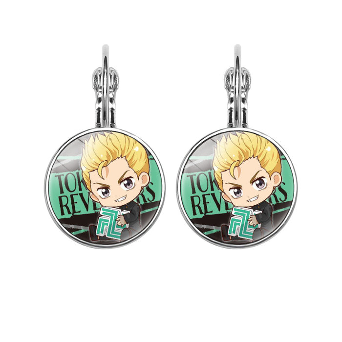 Wholesale Avengers Time Gem French earrings anime peripheral jewelry