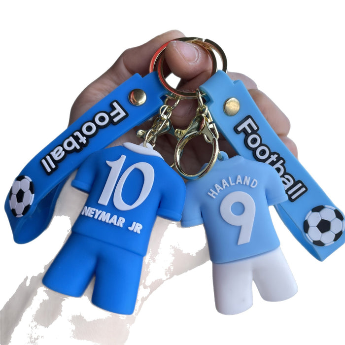 Wholesale Football jersey keychain, jersey backpack pendant, small gift