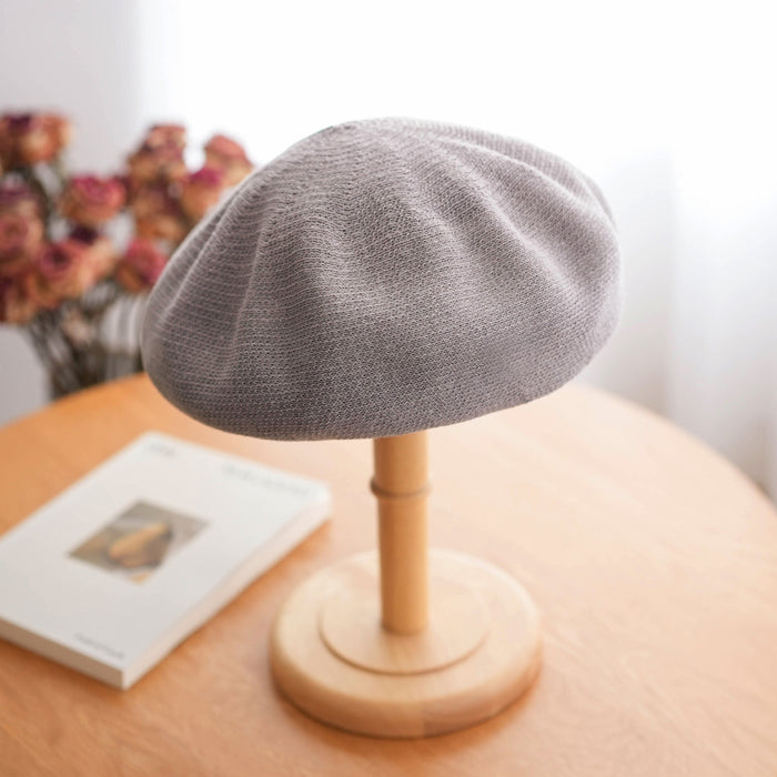 Wholesale Hollow out beret, breathable woven bud hat, sweet and versatile artist hat