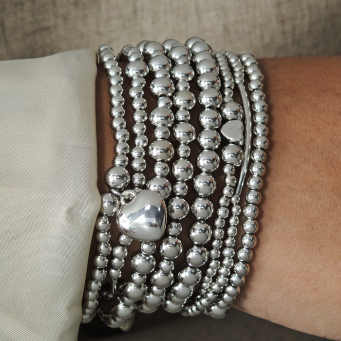 Wholesale Resin Retro Color-Contrast Beaded Bracelet Handmade Woven Stackable Jewelry Accessory MOQ≥2