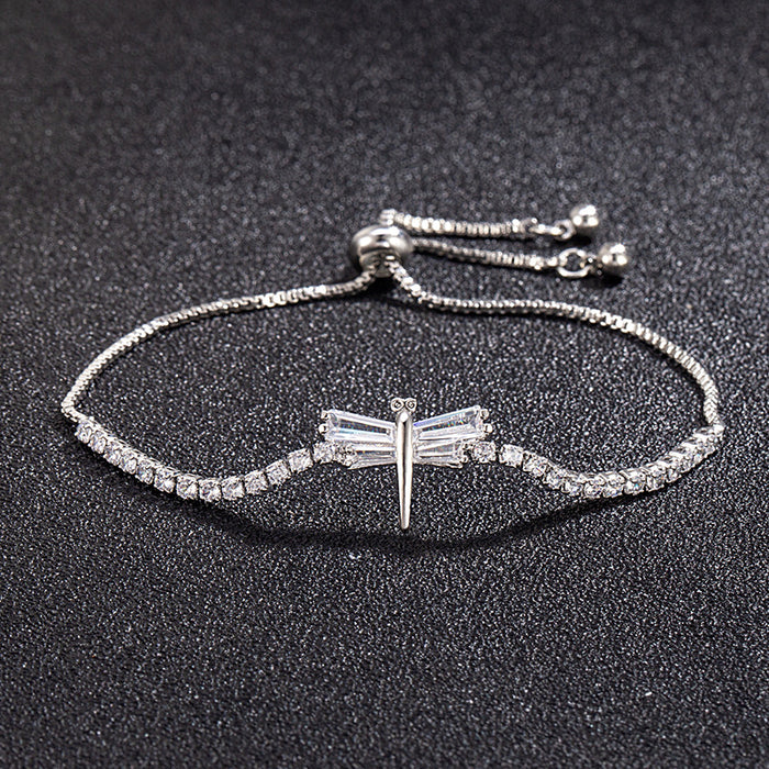 Wholesale clear dragonfly bracelet design all-match hand rope women