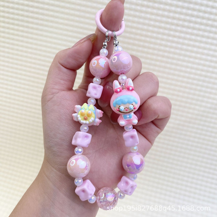 Wholesale Cartoon windmill hand-painted beads mobile phone chain bag decoration pendant accessories mobile phone chain