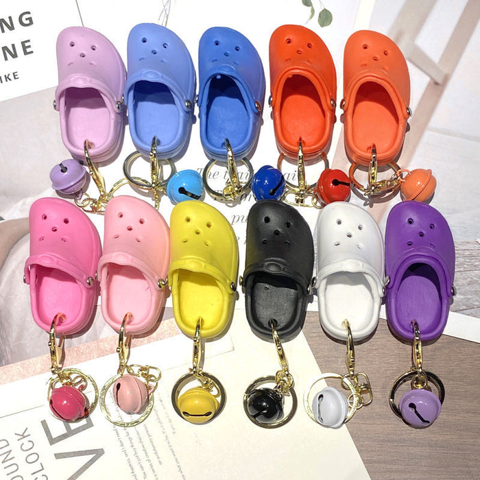 Wholesale Cute Mini Hole Shoes Keychain Pendant Toy Small Shoes Backpack Accessories