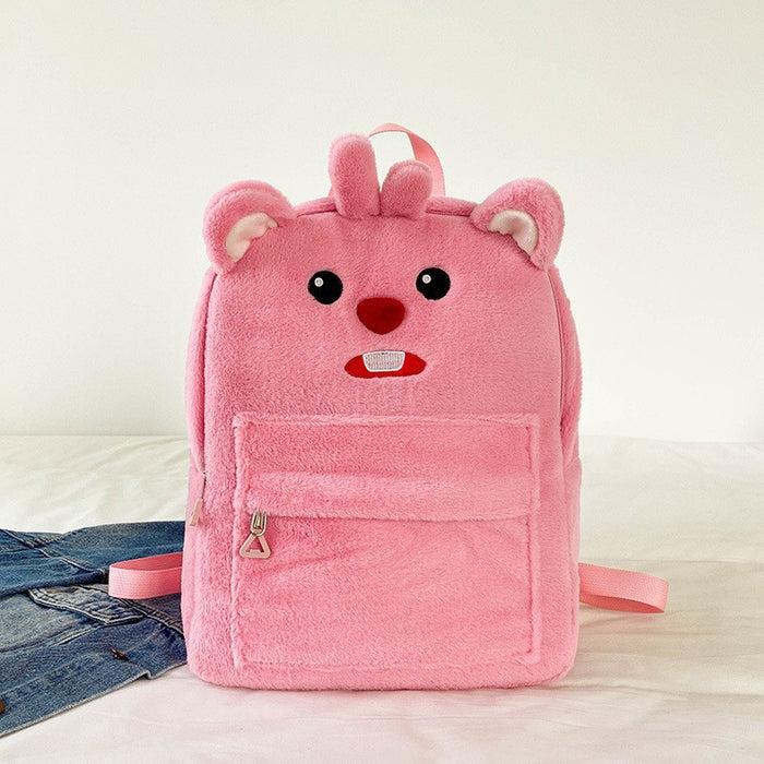 Wholesale Cartoon Cute Three-dimensional Bear Large Capacity Plush Backpack JDC-BP-ZeZ002