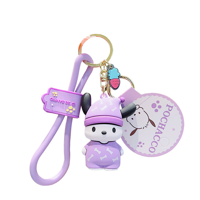 Wholesale Cartoon Doll Silicone Keychain JDC-KC-LiuFan027