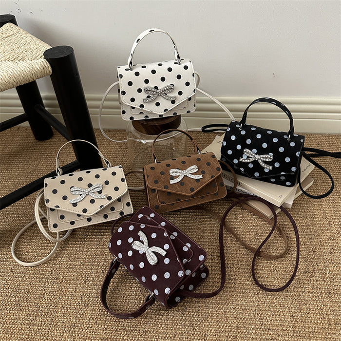 Wholesale Black Pu Bow Design Small Crossbody Bag Fashion Accessory