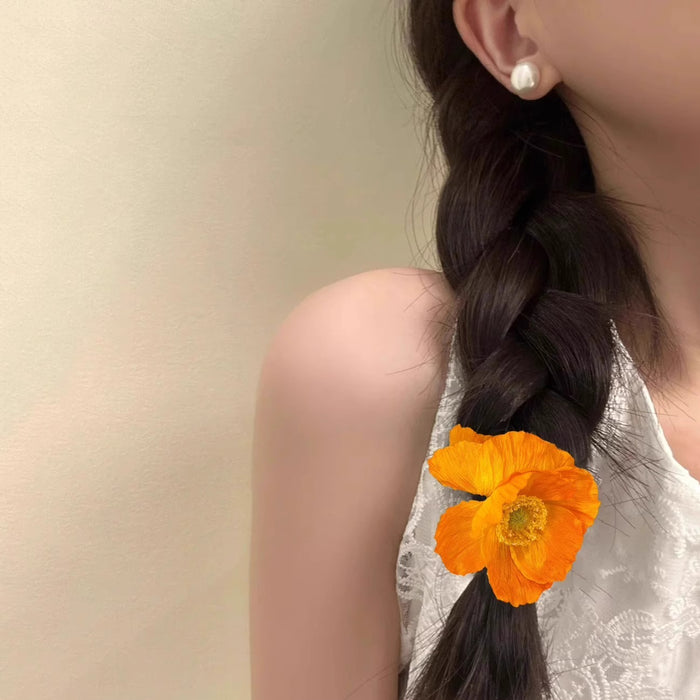 Wholesale Advanced Sense Simulation Dry hair Rope Rubber Tendon Ball Hair Accessories Hair Rope for Women