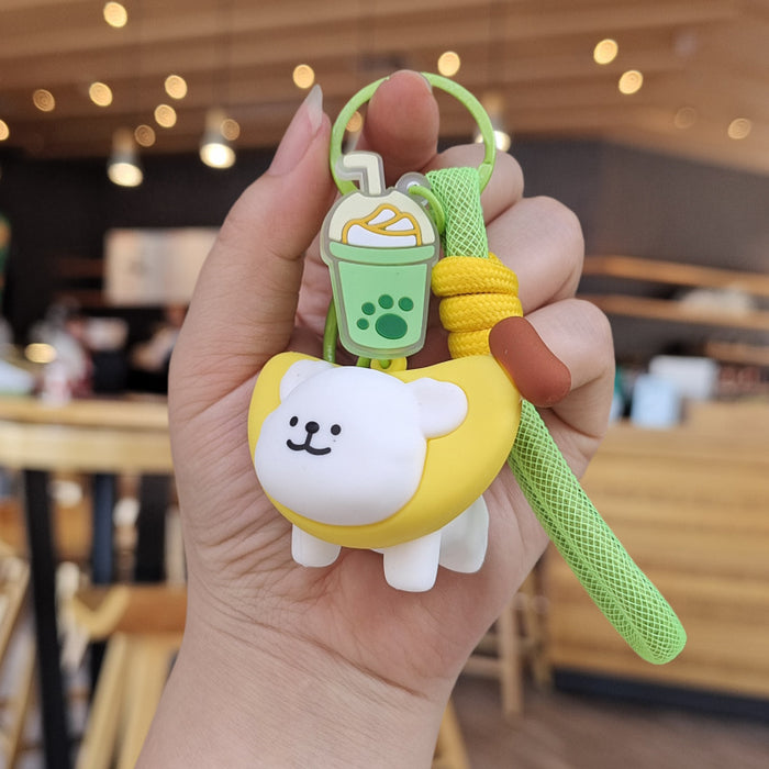 Wholesale Cartoon Silicone Doll Keychain JDC-KC-ZhuoRan013