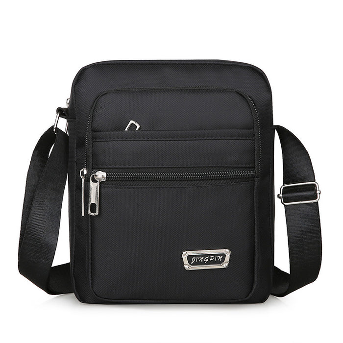 Wholesale New men's bag with large capacity single shoulder crossbody bag, casual multi-layer single backpack, business men's bag