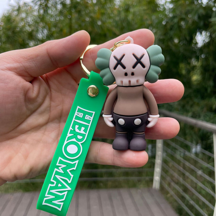 Wholesale Keychain couple backpack pendant PVC ornament