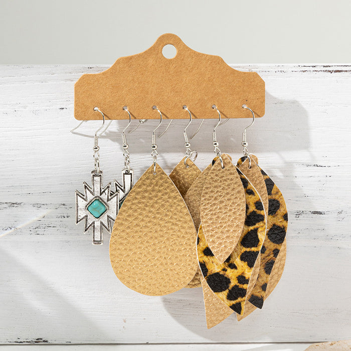 Wholesale Vintage turquoise design earring set