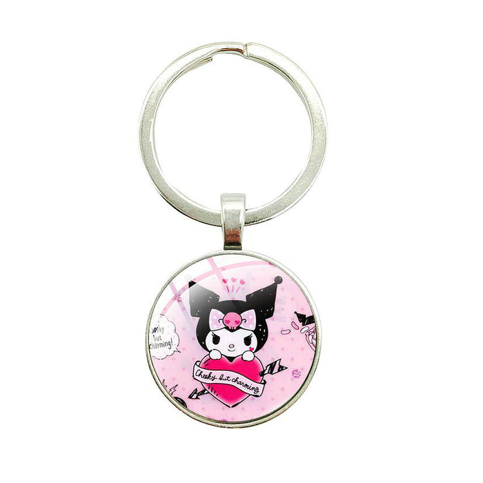 Wholesale Cartoon Time Gem Pendant Alloy Keychain JDC-KC-BinWei005