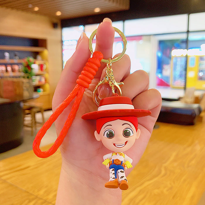 Wholesale Silicone Cartoon Doll Keychain JDC-KC-MingT155