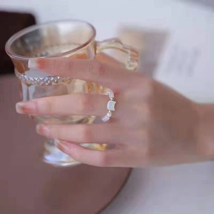 Wholesale Ring, index finger ring, niche bead ring