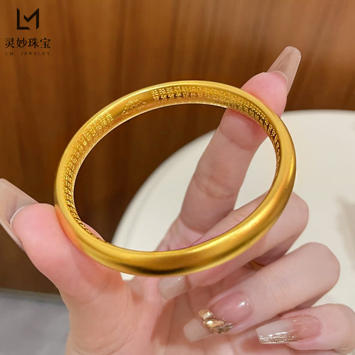 Wholesale Vintage Bracelet Solid Matte Solid Ring Open Bracelet