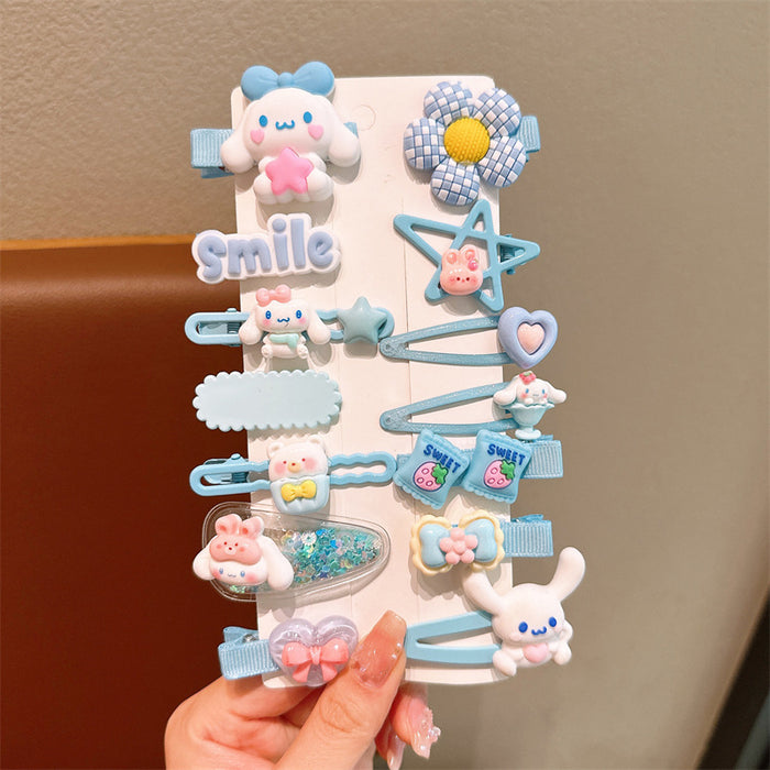 Wholesale Cartoon Children's Soft Glue Hair Clip Set JDC-HC-Jiangx003