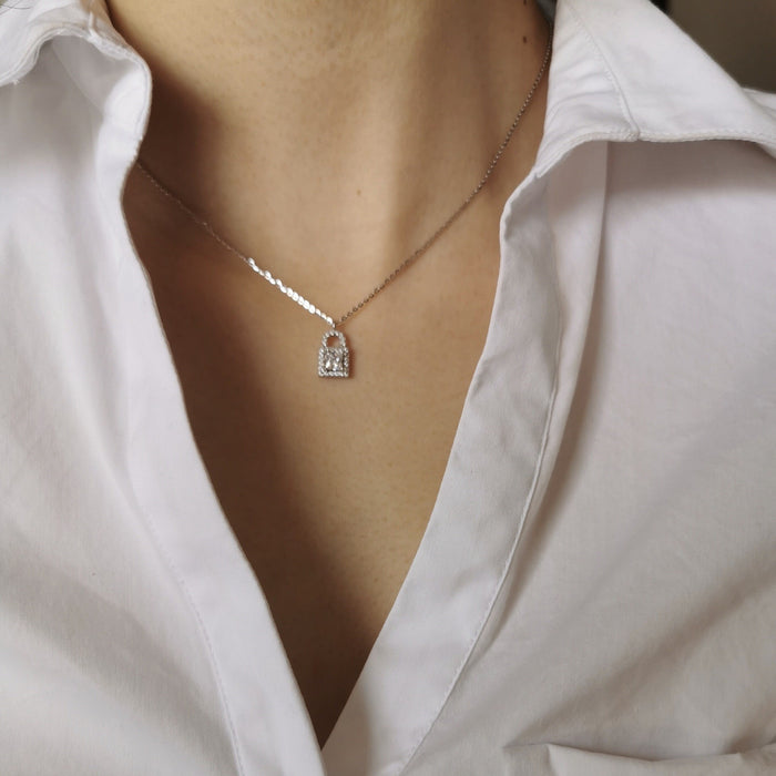 Wholesale Fashionable Butterfly Knot Necklace Set Women's Luxury Design Sensation Collarbone Chain Geometric Style Silver Plated Jewelry