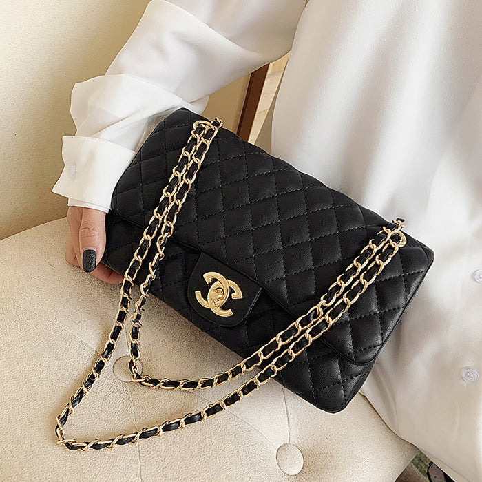 Wholesale Trendy Women' s PU Chain Crossbody Bag White Quilted ing Medium for Boutique