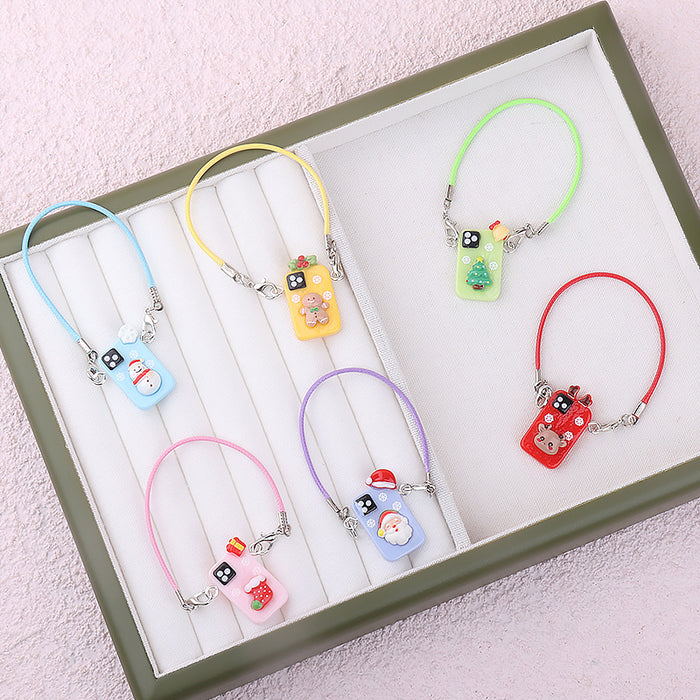 Wholesale Christmas lanyard doll keychain