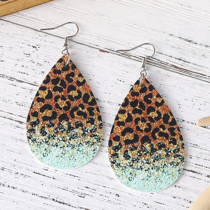 Wholesale EU Personality Print Earrings JDC-ES-ChuLian001