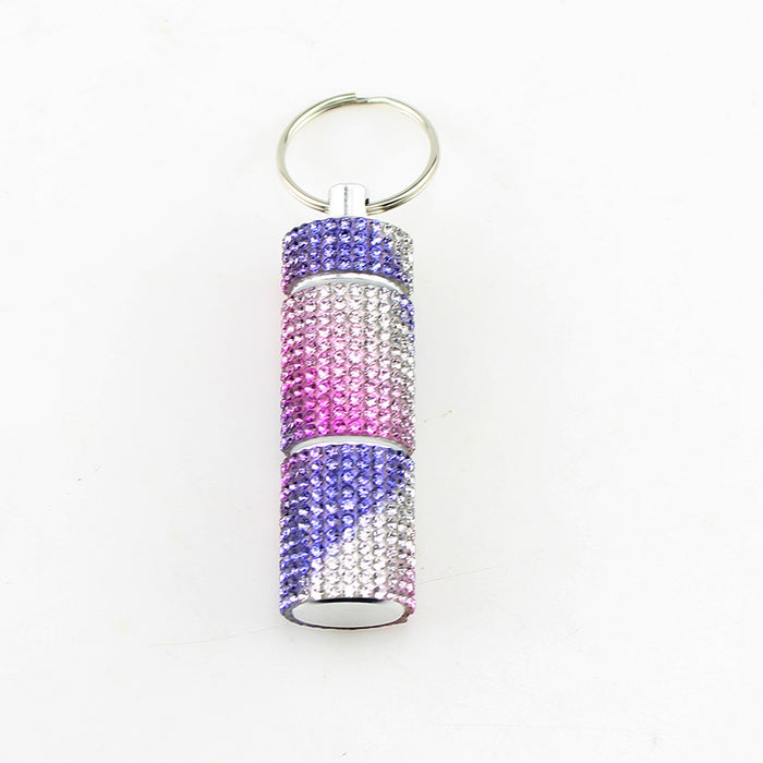 Wholesale Rhinestone 2 Compartment Pill Case Stylish Fashion Accessory Cute Gift For Adults Party Favor Boutique Resale