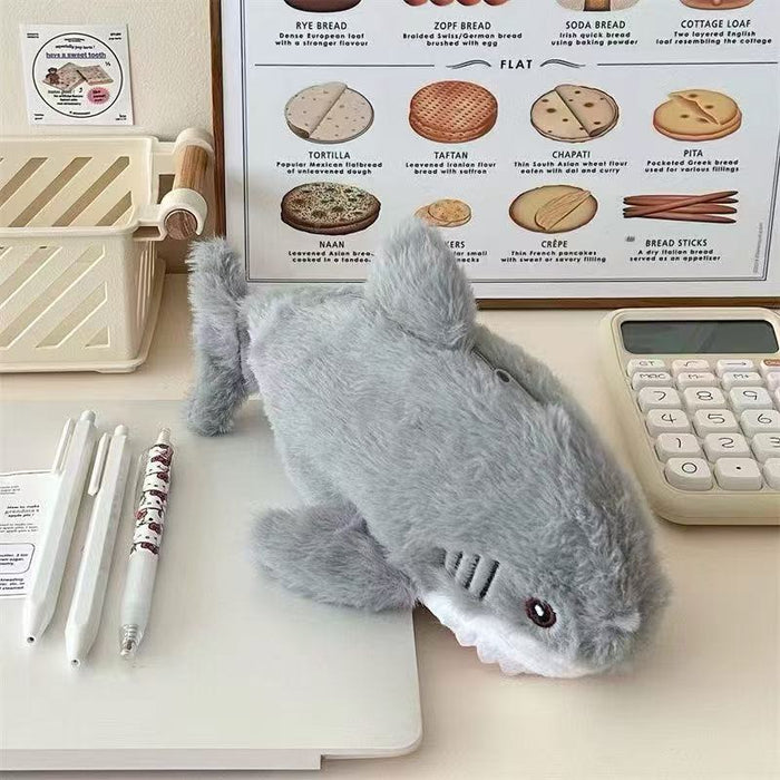 Wholesale Funny Animal  Doll Pencil Case Plush Stationery Storage Bag