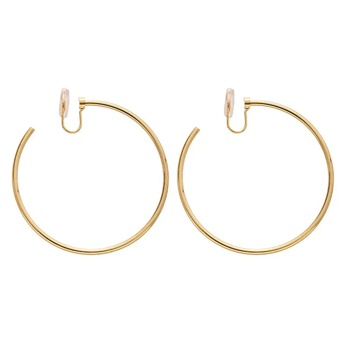 Wholesale Earless hole, simple metal feel, geometric element ring ear clip, fashionable commuting atmosphere, high-end temperament, earrings for women