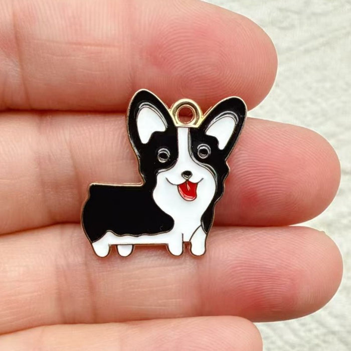Wholesale 10pcs Cute Cartoon Dog DIY Accessories,  Charms,  Headwear,  Necklace,  Earrings Pendant