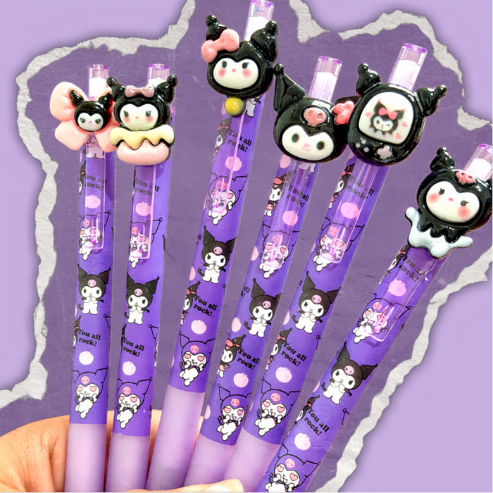Wholesale 0. 5mm Push-Action Pen with Cartoon Resin Embellishment