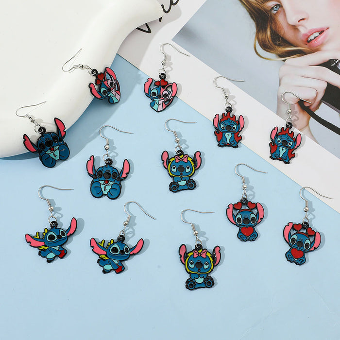 Wholesale Cartoon Cute Alloy Earrings JDC-ES-ShaoH008