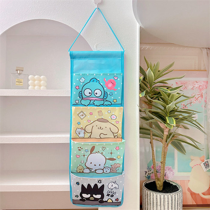 Wholesale Cartoon hanging bag storage wall hanging bag ugly fish dormitory sundries storage bag