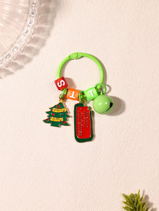 Wholesale  keychain creative cartoon car keychain schoolbag pendant Christmas gift