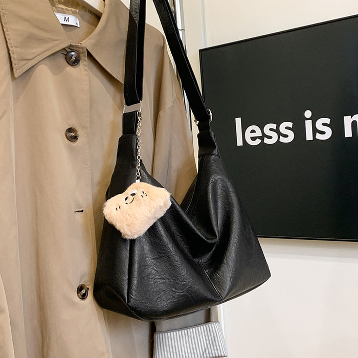 Wholesale New retro large capacity tote bag, fashionable and casual for work and commuting, new single shoulder crossbody bag